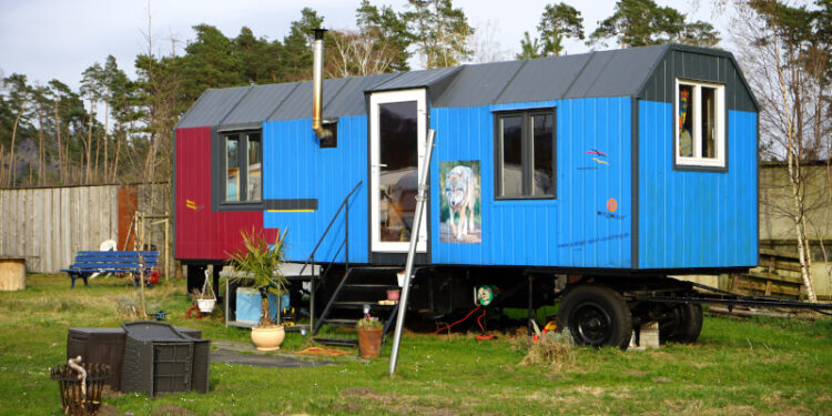 Zirkuswagen als Wohnhaus