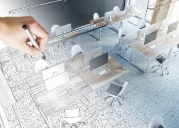 Bürorenovierung wird geplant