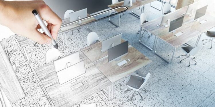 Bürorenovierung wird geplant